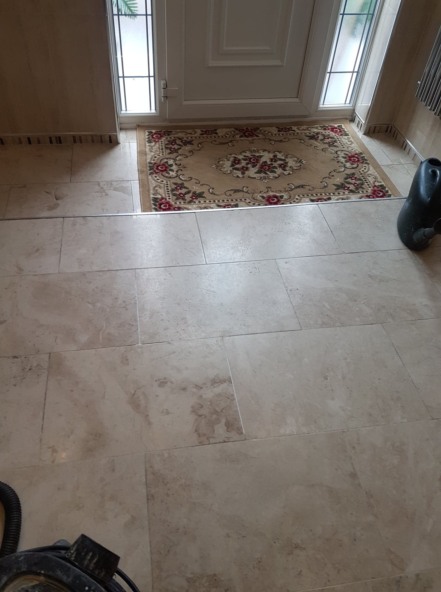 WORN MARBLE FLOOR TILES CLEANING, POLISHING AND SEALING IN WHITEFLIED ...