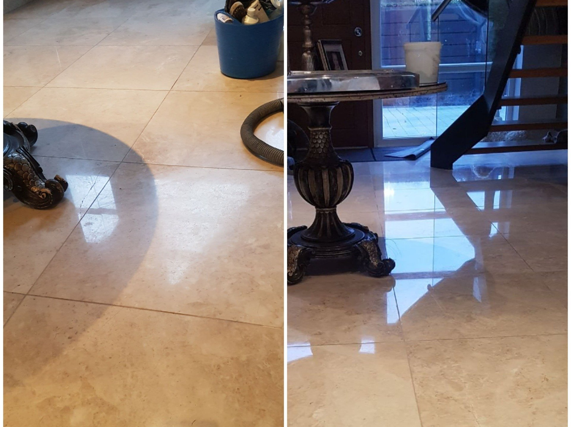 Marble Floor Restored in Frodsham, Cheshire