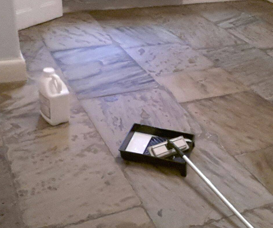 Flagstone Floor Sealing