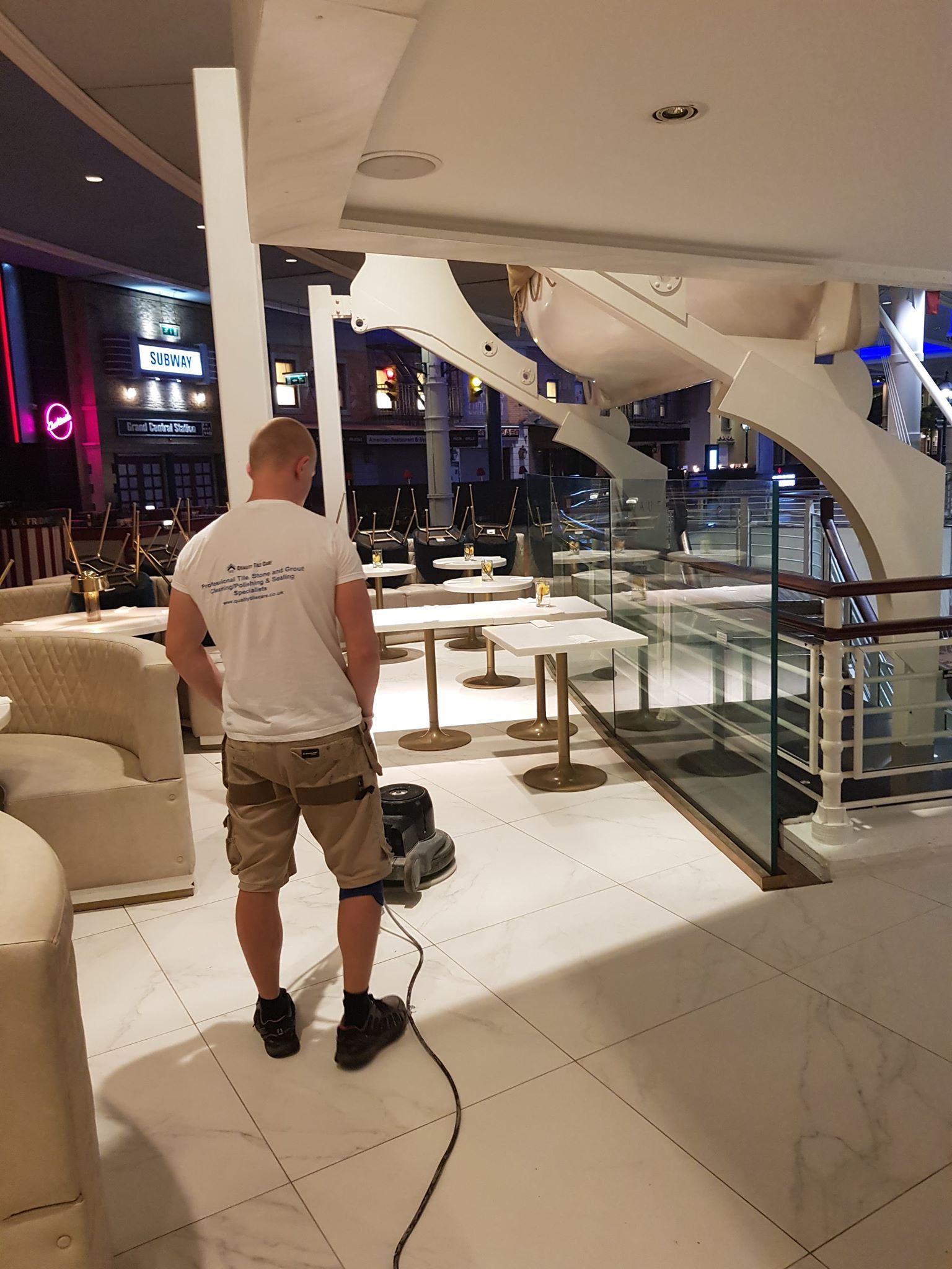 Travertine Tiles Cleaning in Sandbach