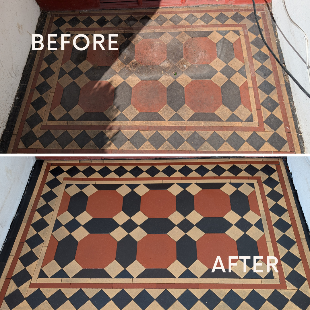 RESTORING A BEAUTIFUL VICTORIAN TILED PORCH IN CHORLTON