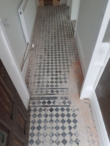 Victorian Tile Floor Restoration