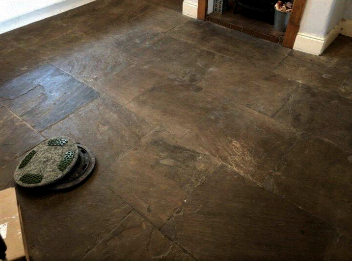 Flagstone Floor Cleaning 
