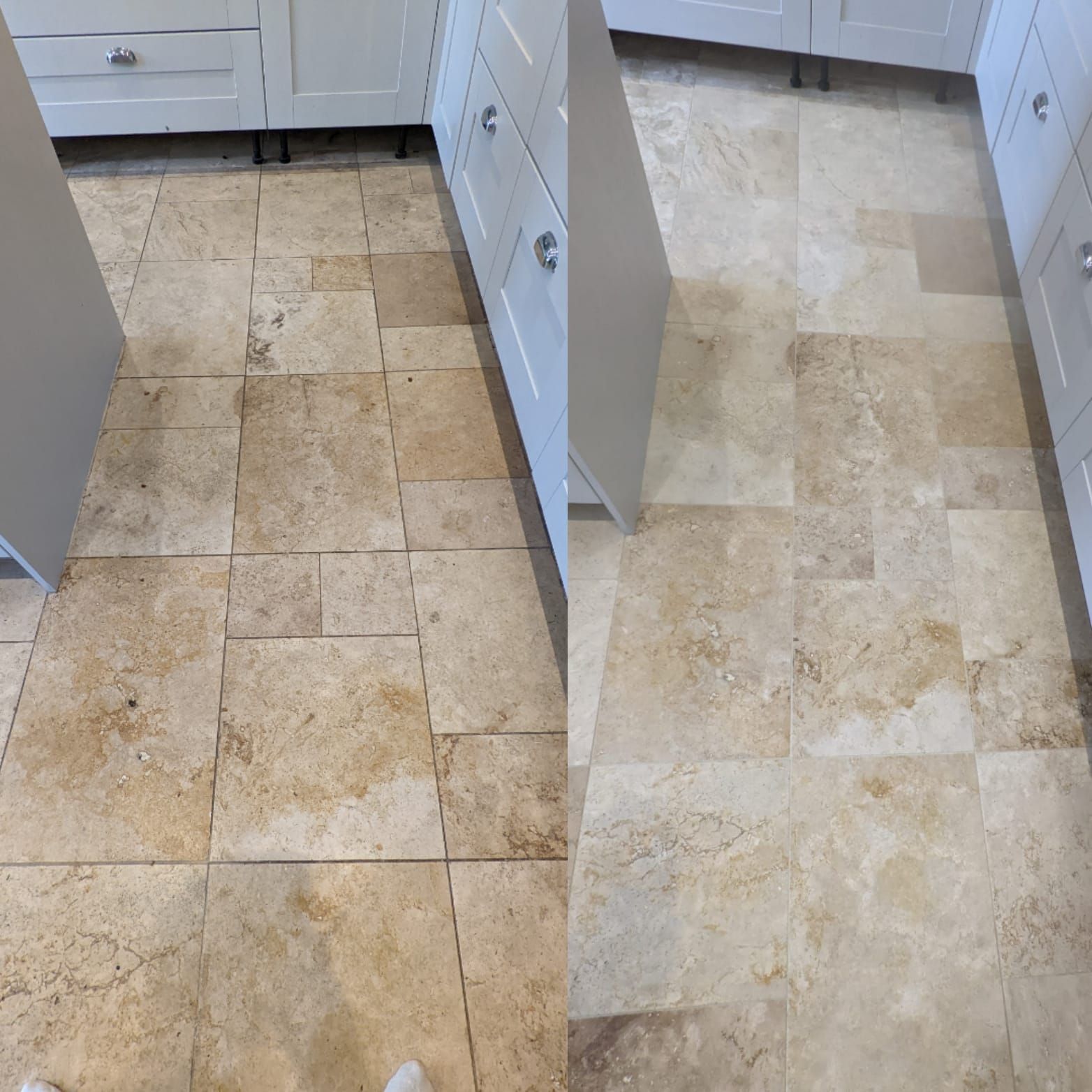 THE CLEANING AND POLISHING PROCESS FOR TRAVERTINE AND LIMESTONE FLOORS IN GREATER MANCHESTER