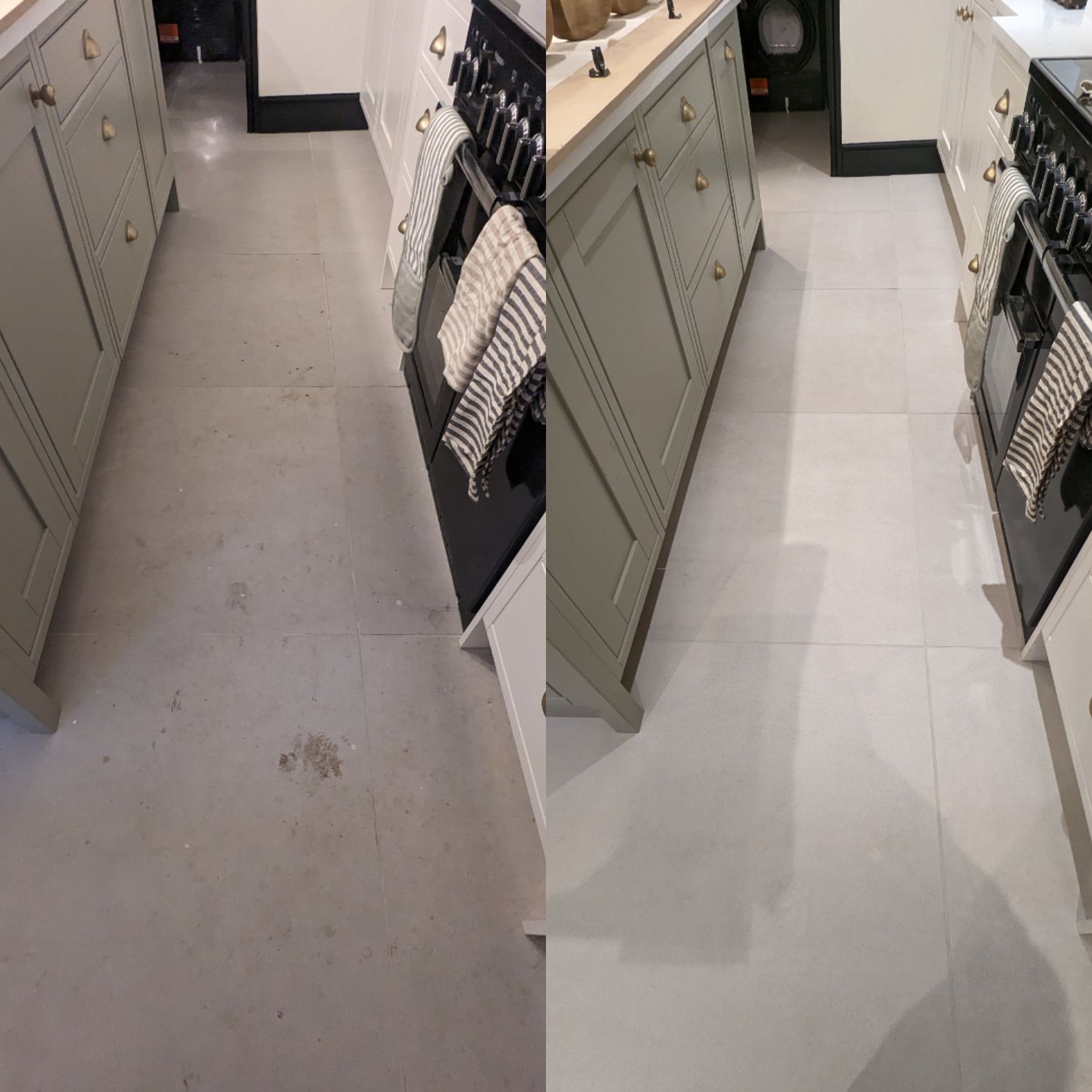 PORCELAIN TILES GROUT DEEP CLEANING AND SEALING IN WORSLEY, GREATER MANCHESTER BY QUALITY TILE CARE