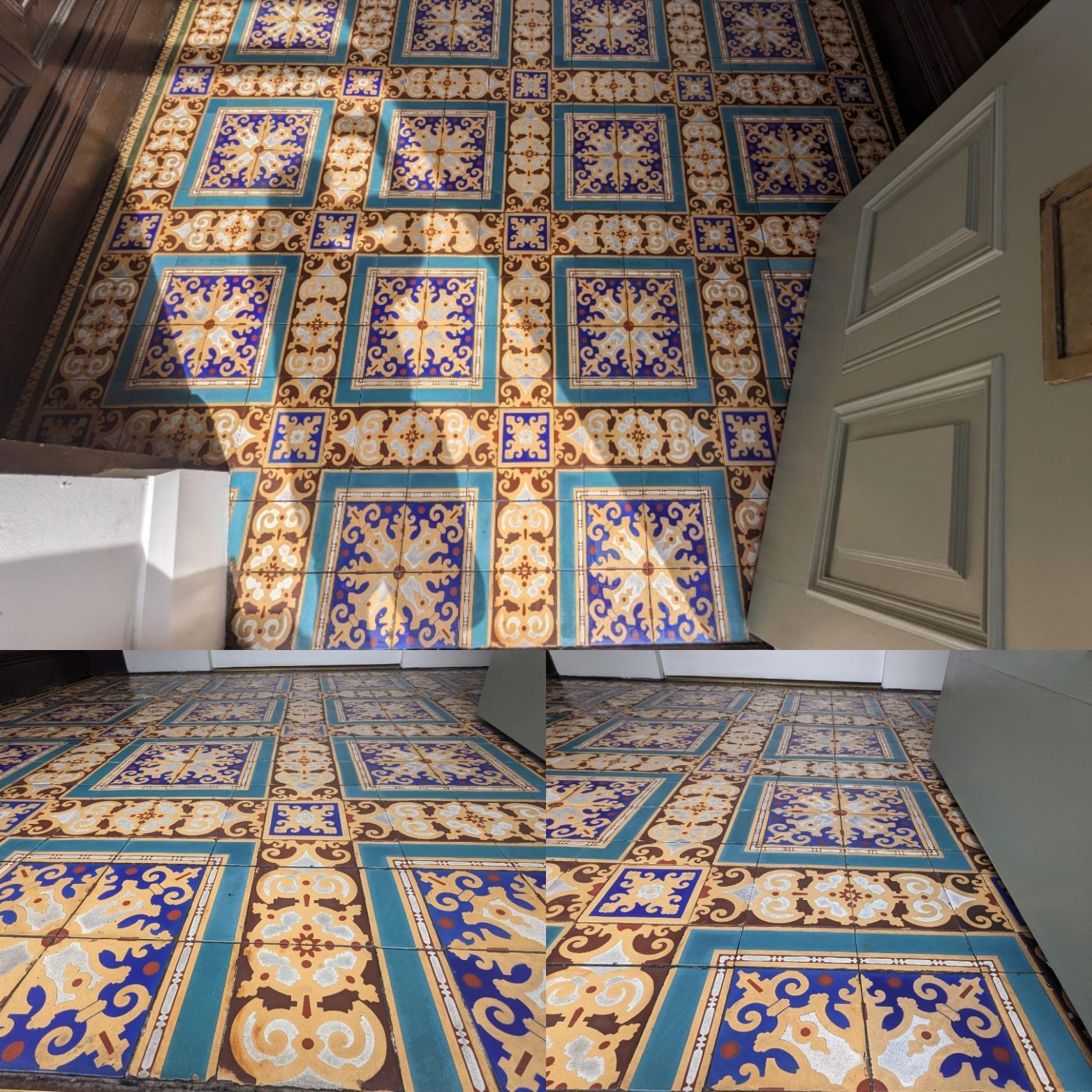 Victorian Minton Tiles restoration restoring deep cleaning sealing hindley wigan bolton