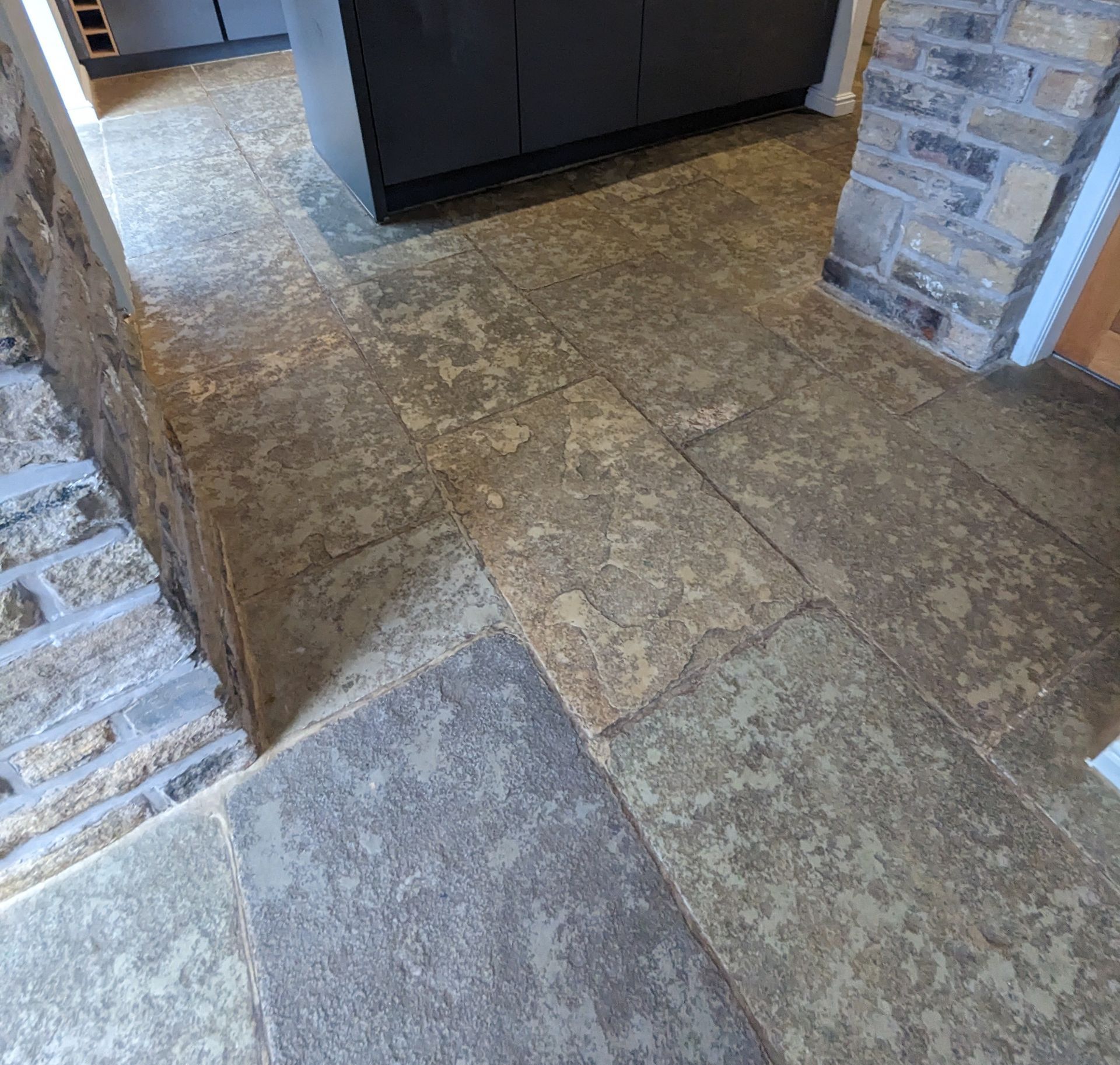 Restoring the elegance: deep cleaning and sealing a stone floor with engrained dirt in Greater Manchester