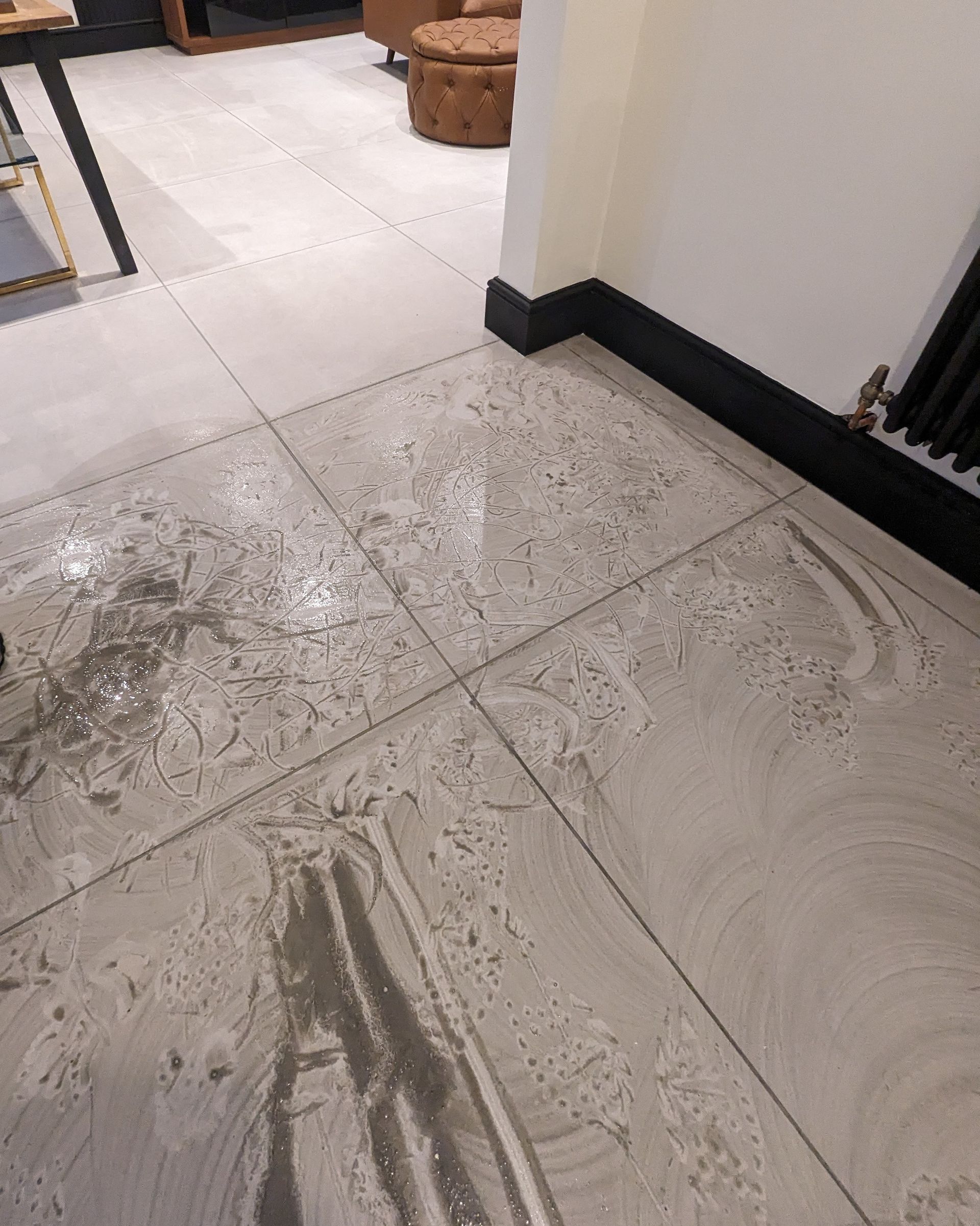 PORCELAIN TILES AND GROUT DEEP CLEANING AND SEALING IN WORSLEY, GREATER MANCHESTER