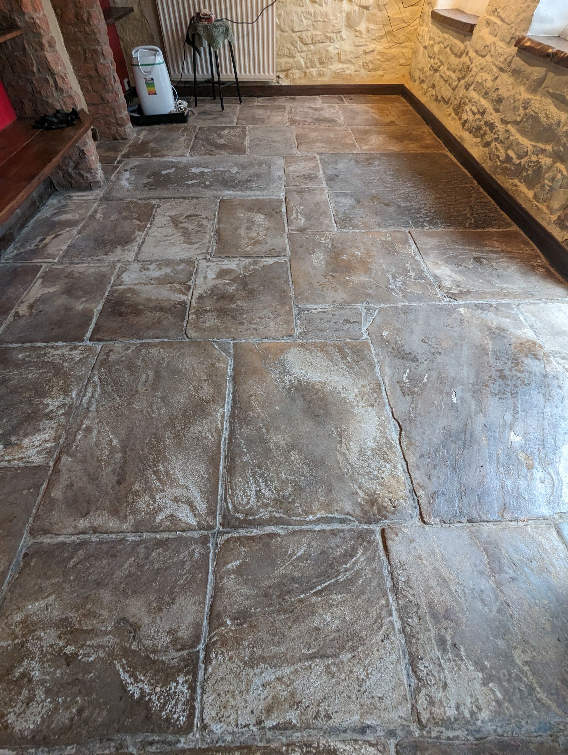 Flagstone floor restoration restoring milling deep cleaning sealing hindley wigan bolton