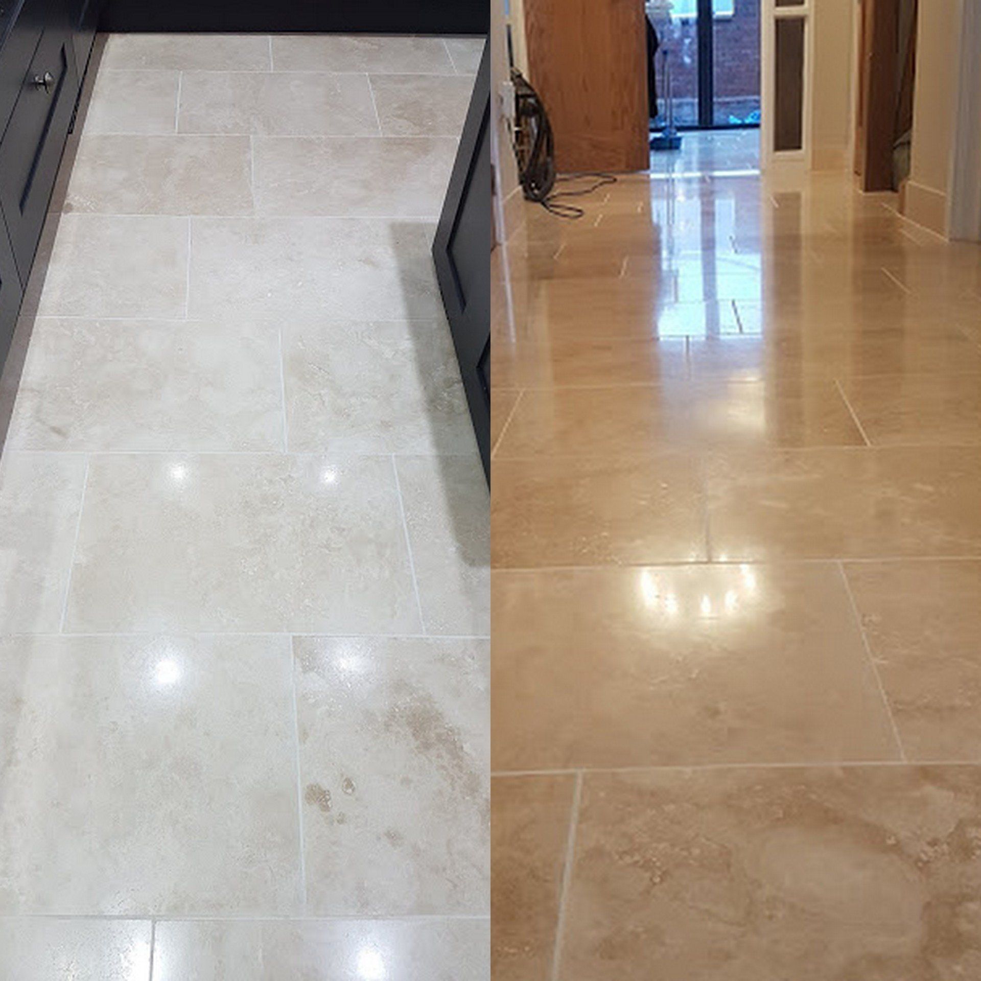 Travertine Floor Cleaning and Sealing