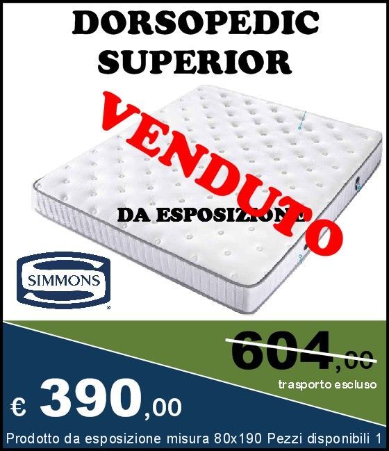 Promo Dorsopedic Simmons Dimensione Riposo