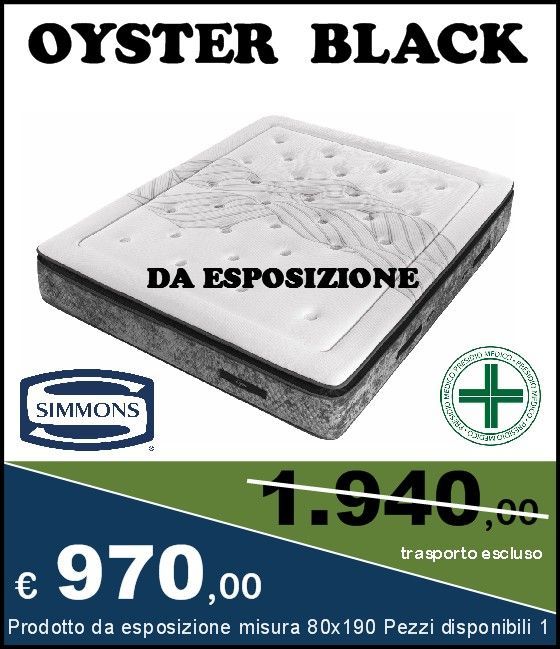 Oyster Black Simmons Dimensione Riposo