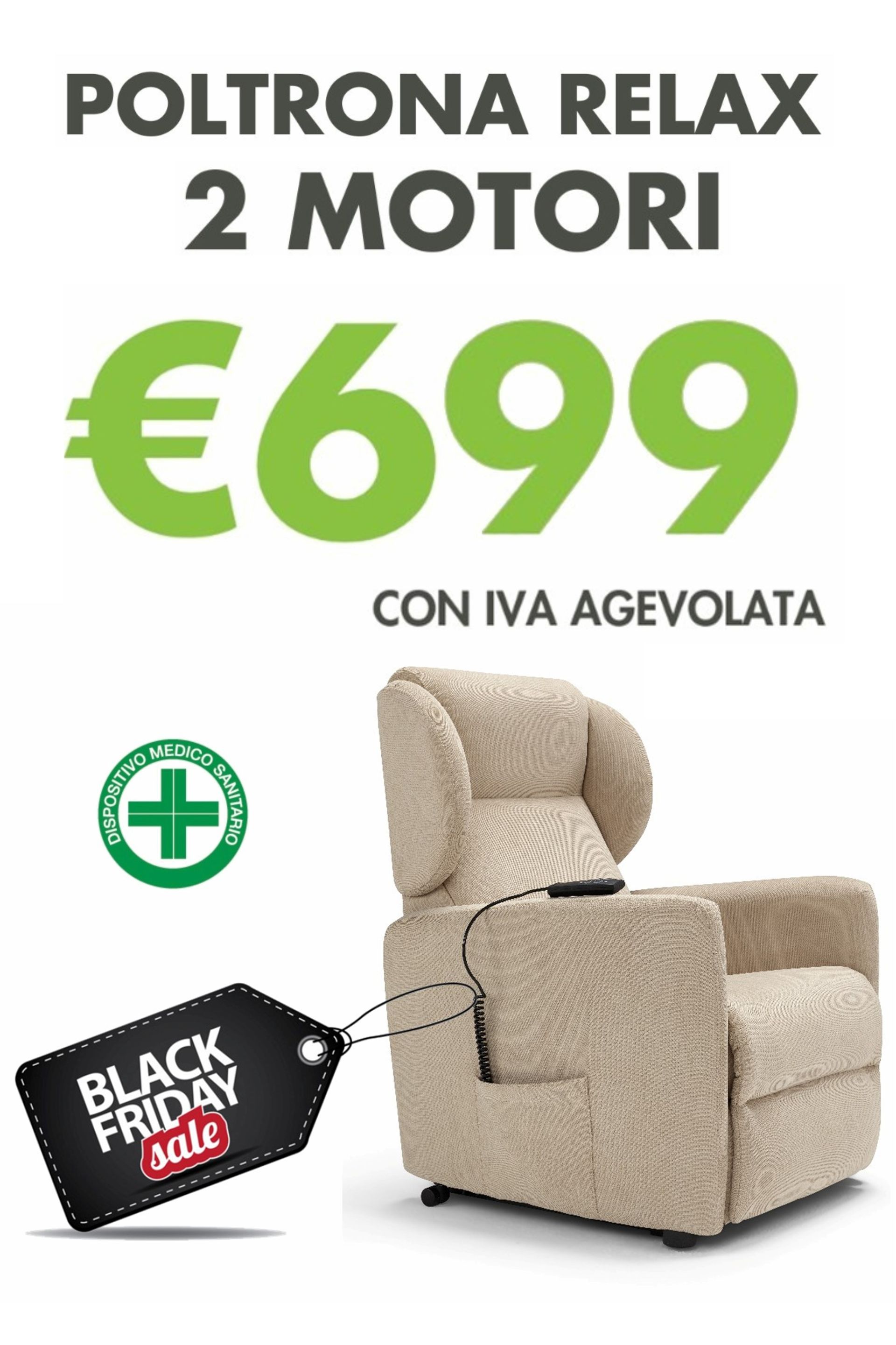 Poltrona Relax Spaziorelax 2 motori