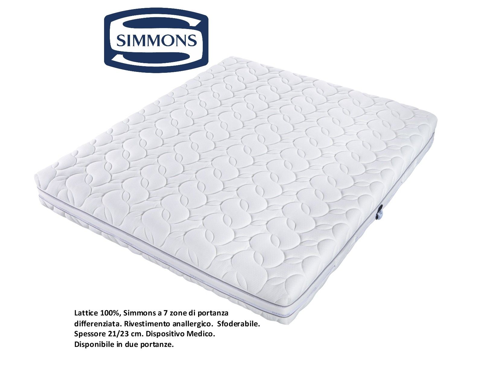 Materasso in Lattice Simmons Premium Plus Latex Hybrid