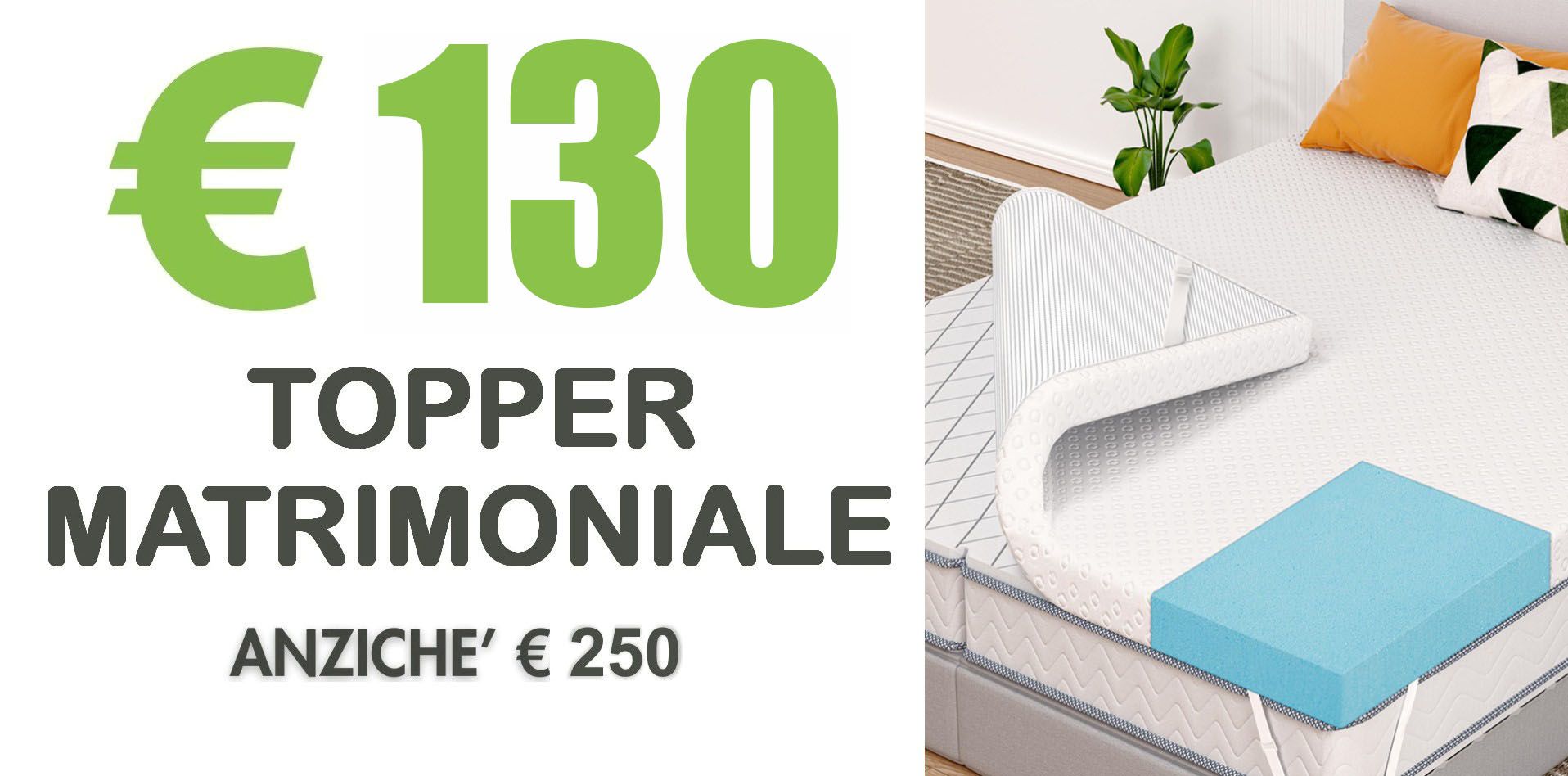 Topper Memory Form Dimensione Riposo