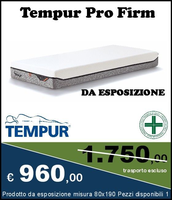 Tempur Pro Firm Dimensione Riposo
