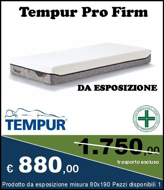 Tempur Pro Firm Dimensione Riposo