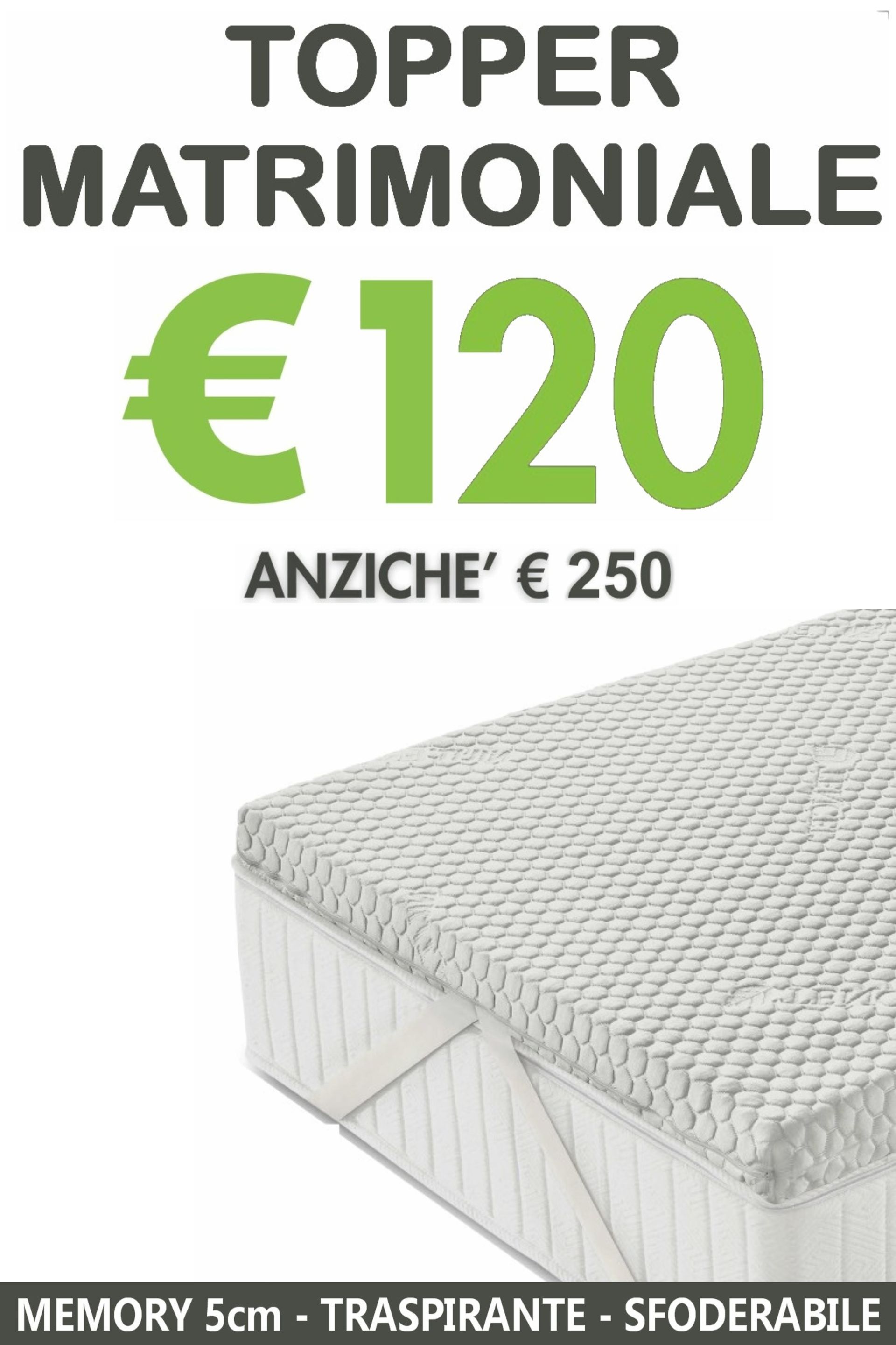 Topper Memory Form Dimensione Riposo