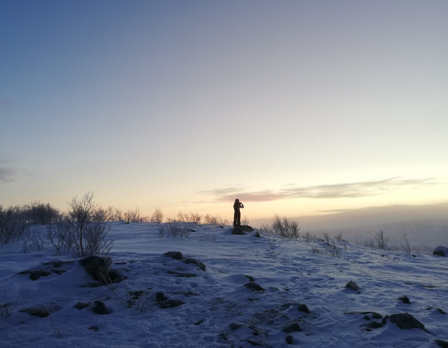 Snowshoeing in Lapland Utsjoki untouched nature