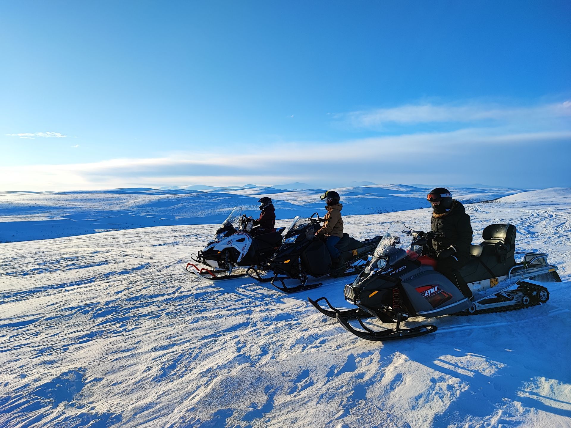 Snowmobiling in Paistunturi wilderness area, Utsjoki