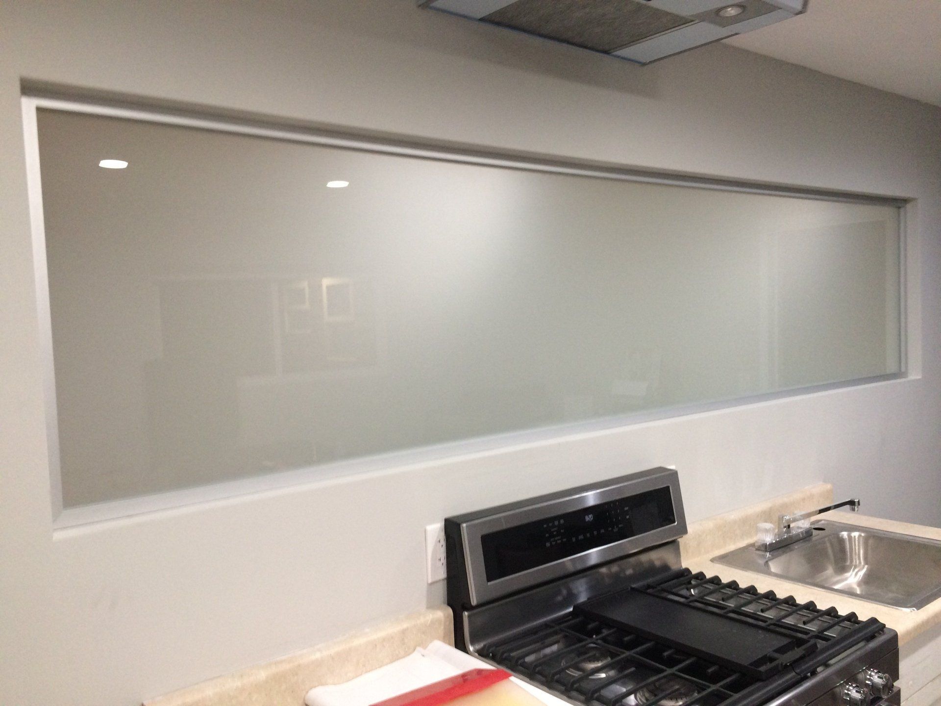 frosted glass window