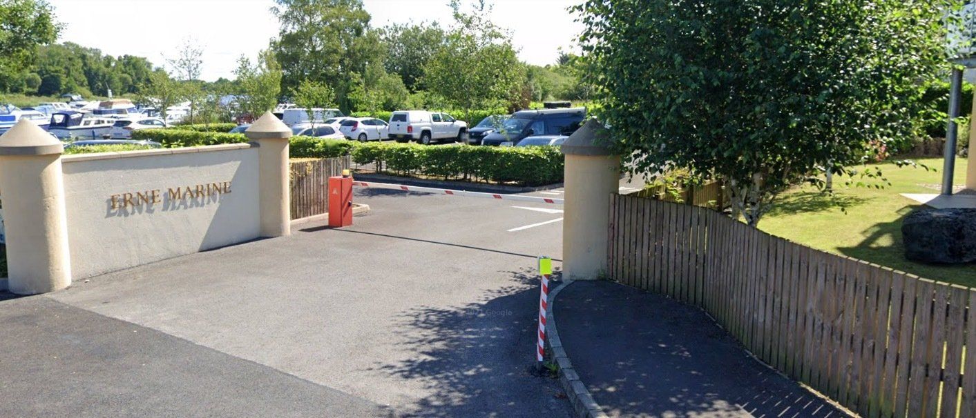 The Erne Marine private car park at Bellanaleck Quay