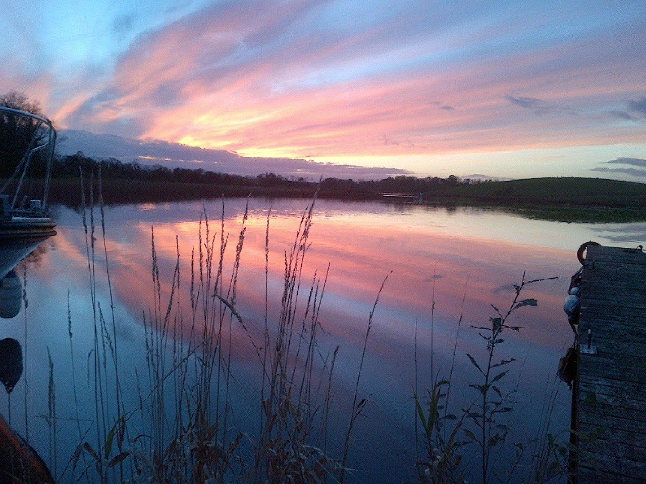 A stunning sunset over Lough Erne