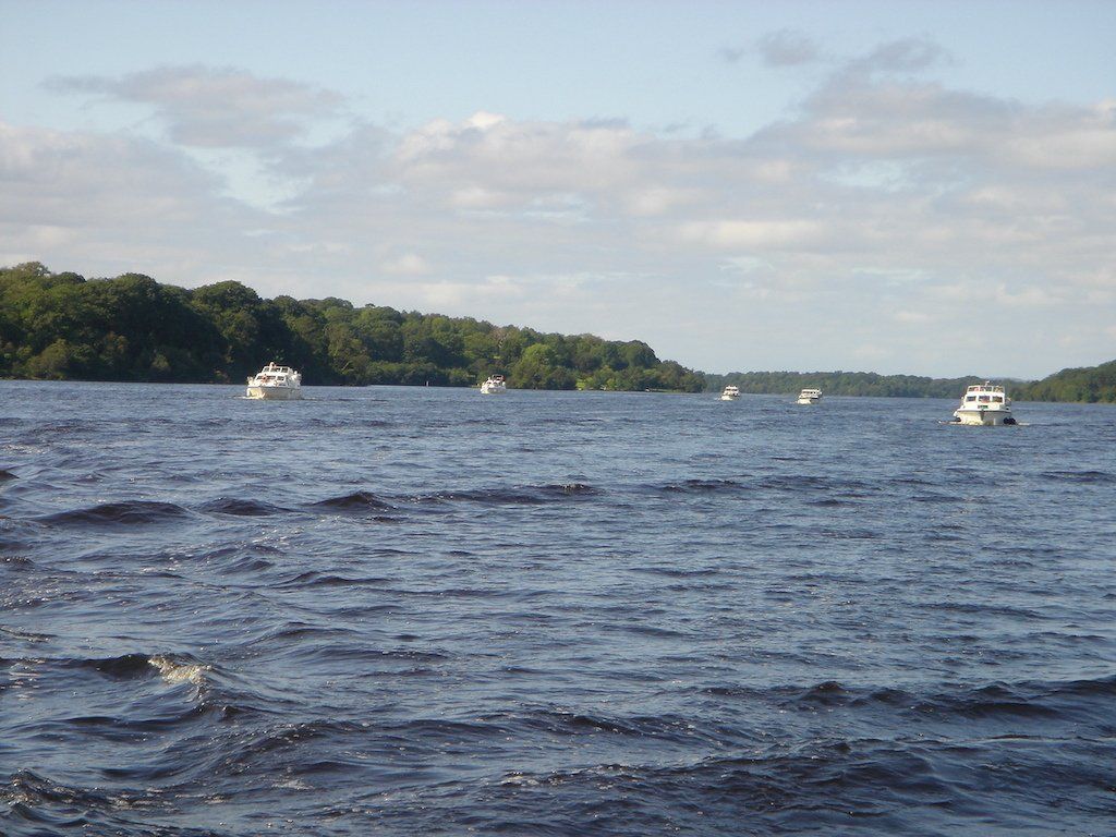 Lough Erne during a boat festival