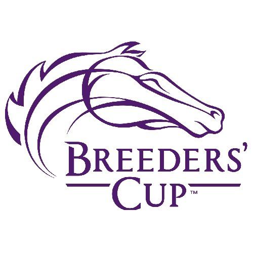 HBA Media | the logo for the breeders cup is a purple horse head .