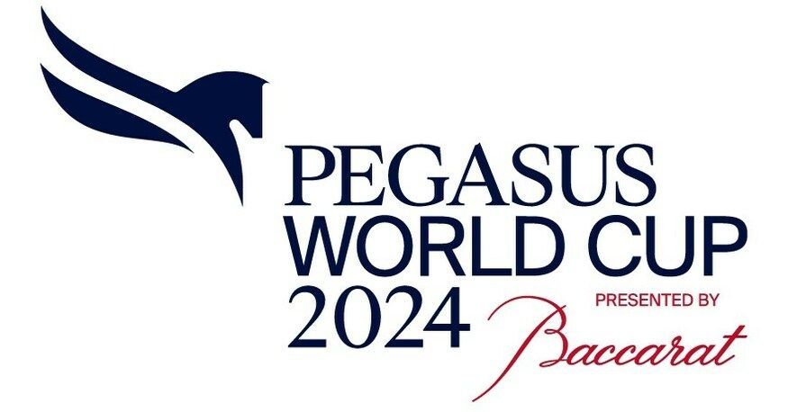 HBA Media |
the logo for the pegasus world cup 2024 presented by baccarat
