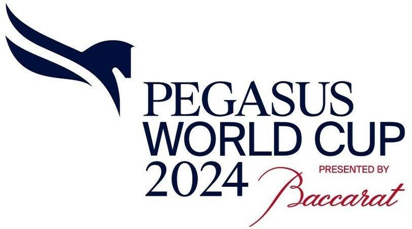 HBA Media | the logo for the pegasus world cup 2024 presented by baccarat