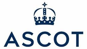 HBA Media | the logo for ascot has a crown on it .