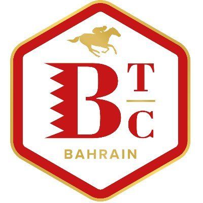 HBA Media | a red and white logo with a horse and the word bahrain on it .