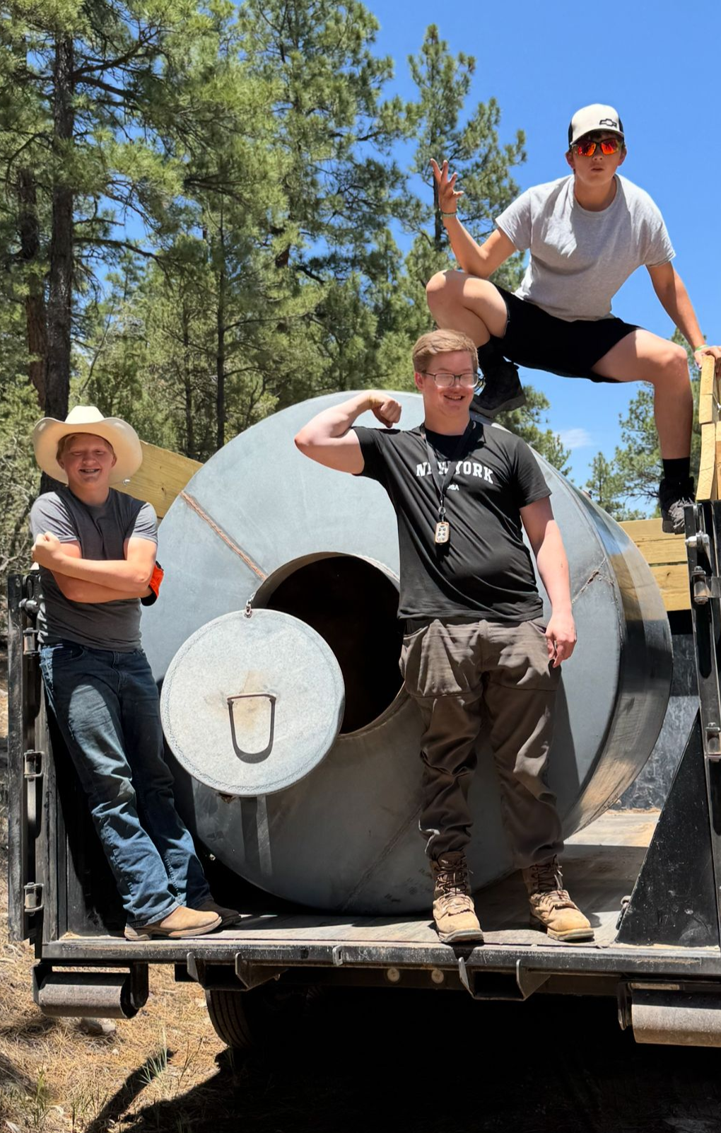 Reid Boys After Working on a Junk Removal Job