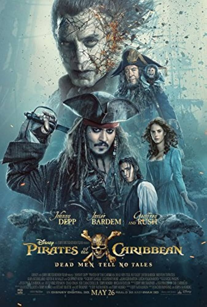 The official movie poster for Pirates of the Caribbean, showcasing founder Erik Werlin's professional work on the film.