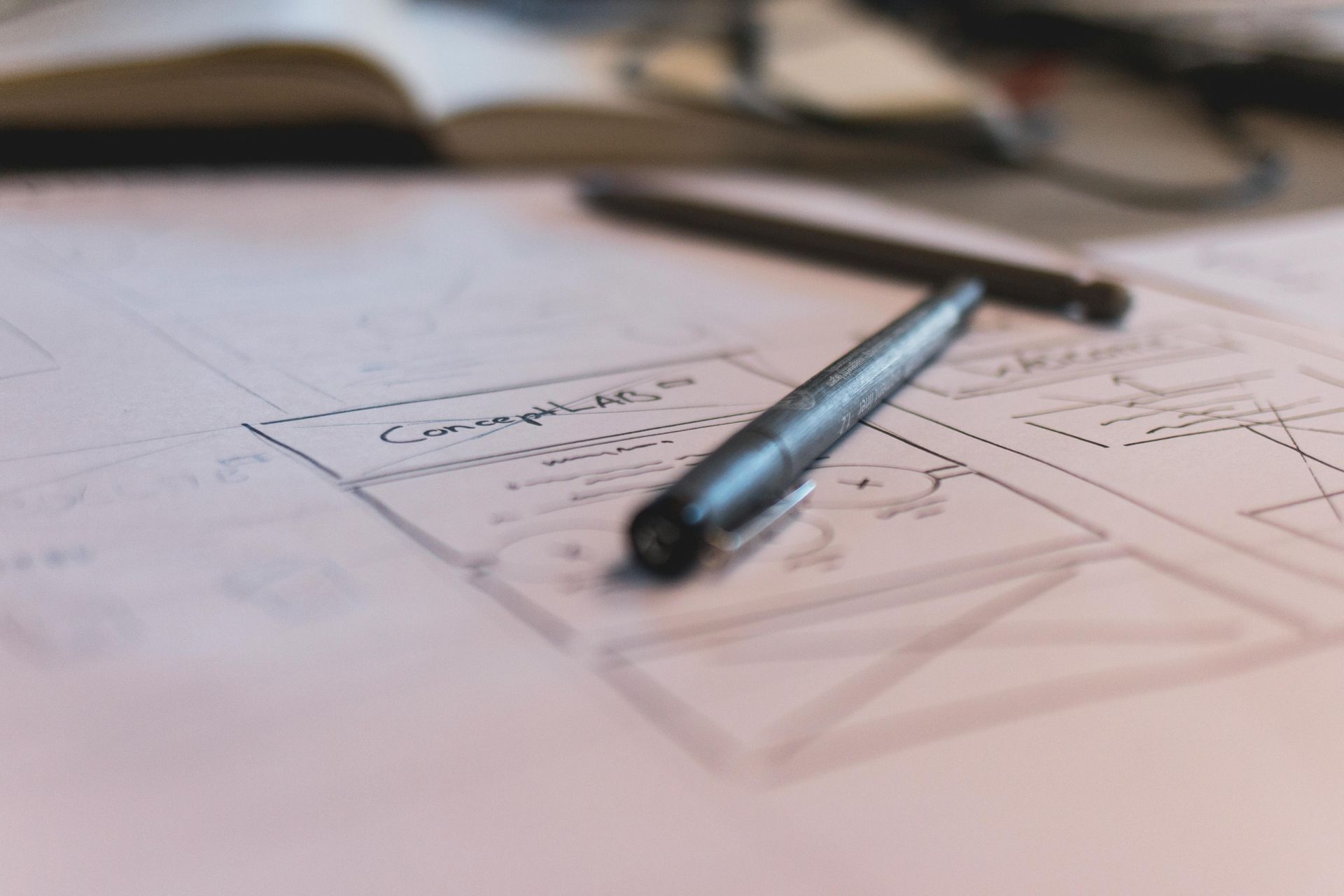 A creative storyboard layout for a brand video, showing the pre-production and content strategy process.