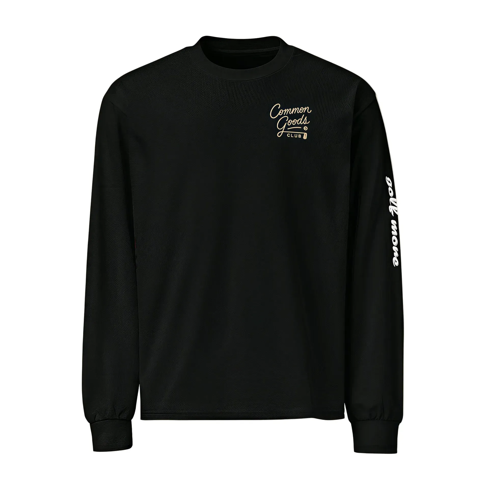 Heavyweight Long Sleeve- Golf More Black