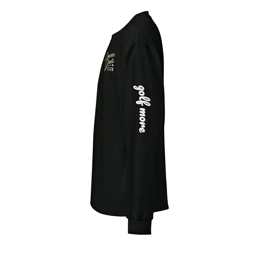 Heavyweight Long Sleeve- Golf More Black