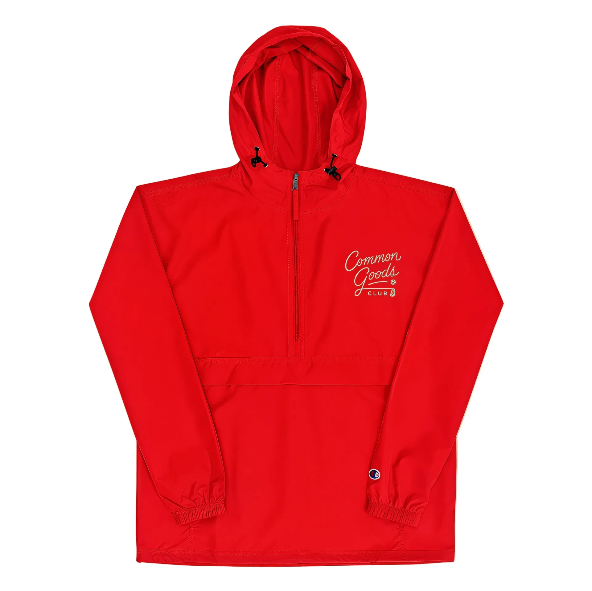 Performance Golf Rain Pullover Red