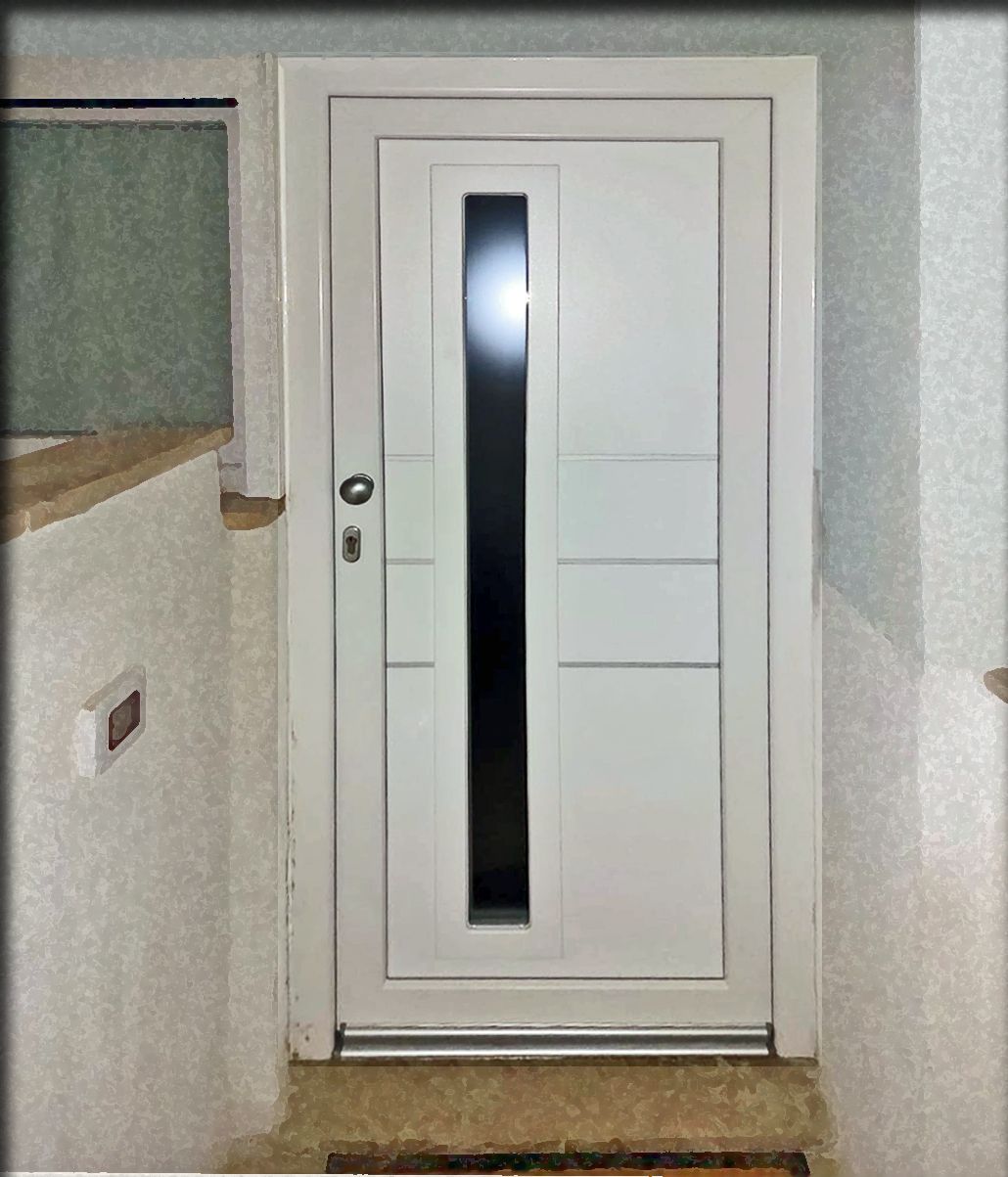 Porta con inserto vetro