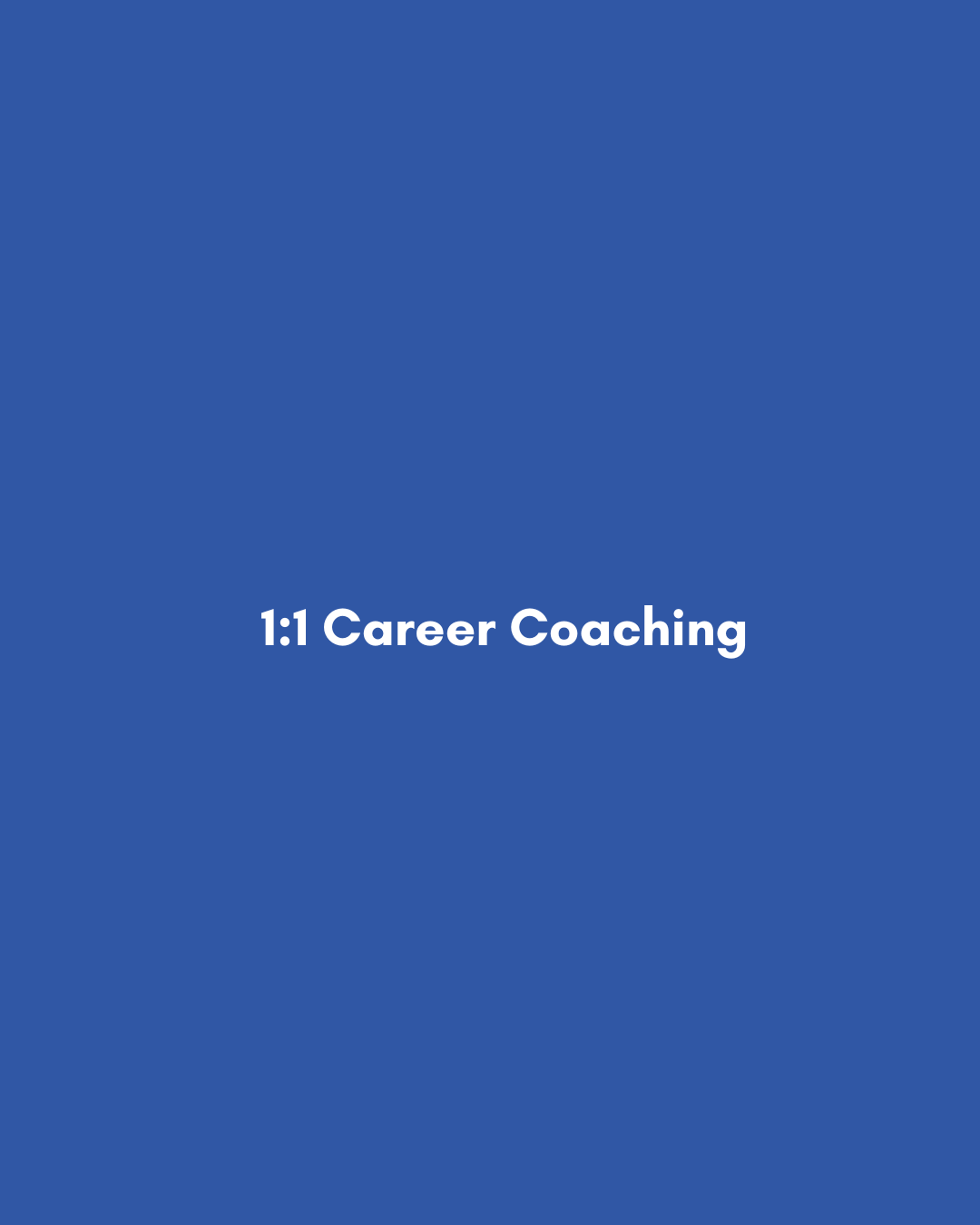Career coaching