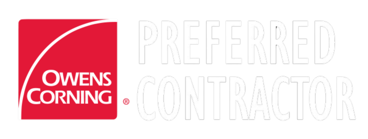 The logo for owens corning is a preferred contractor.