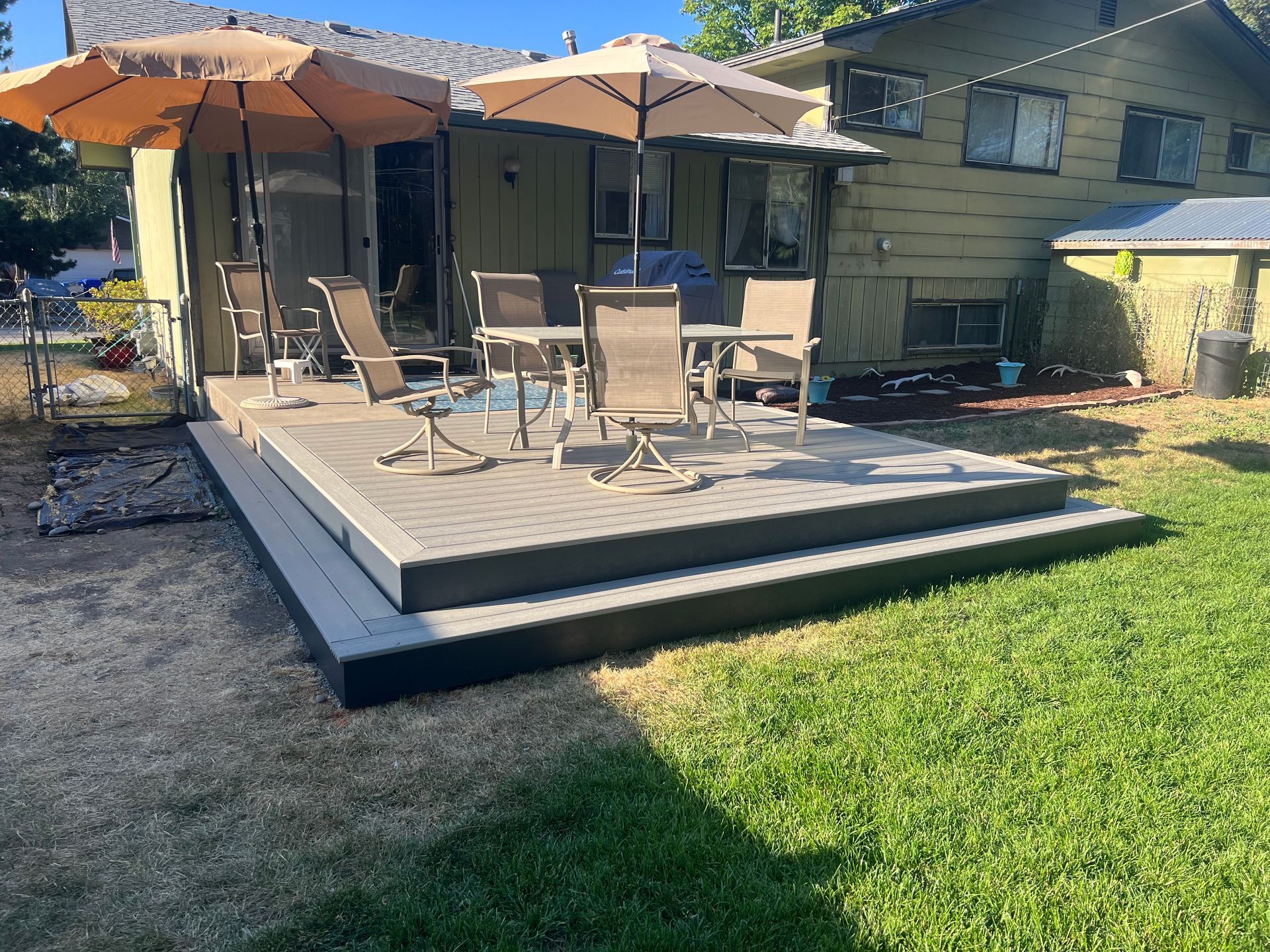 Ground Level Deck Extension in Spokane WA
