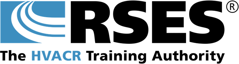 The logo for the hvacr training authority is blue and black.