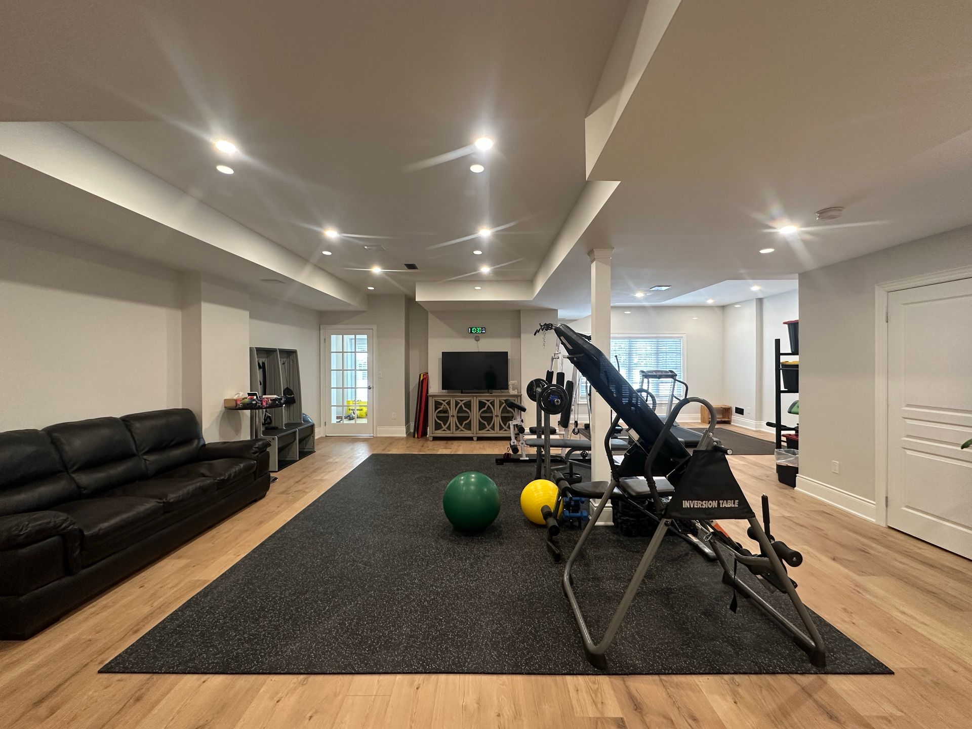 living room before and after renovation