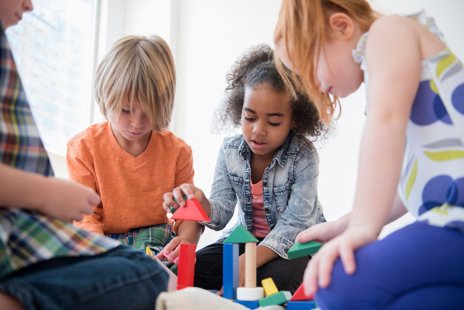 Children playing with blocks at a trusted ABA center. Children playing with blocks at a trusted ABA center.