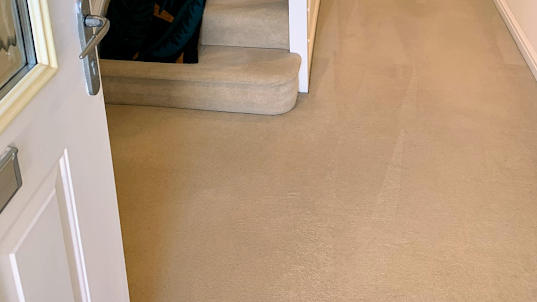 Carpet cleaning in a house in Dunbar East Lothian