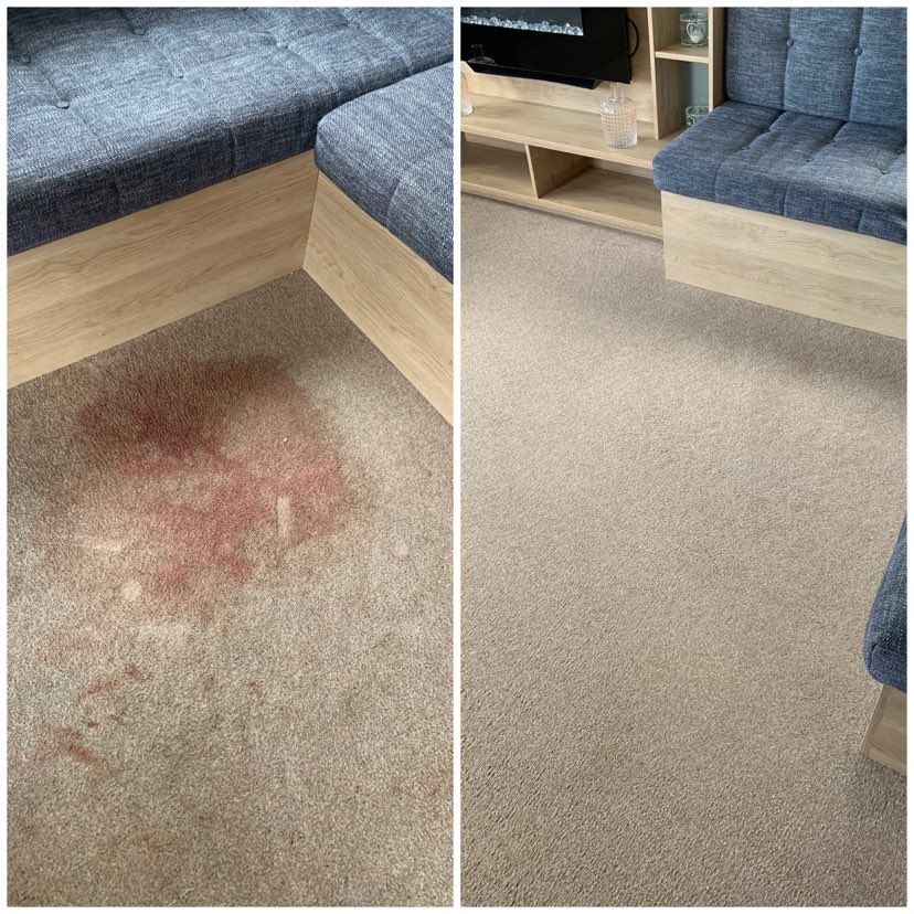 removing blood from carpets in seton sands East Lothian