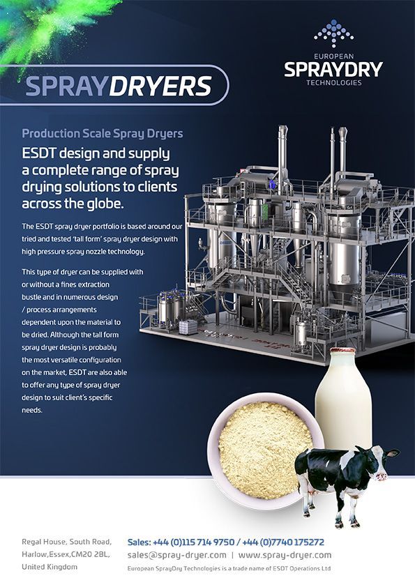 ESDT large scale production spray drying brochure