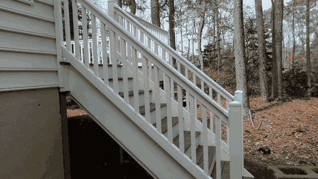 White Stair Railings — Residential in Yorktown, VA